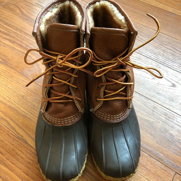 L.L. Bean Shoes - LL Bean Shearling duck boots